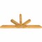 Ekena Millwork Saratoga Rough Sawn Timber Gable Bracket, Western Red Cedar, 72"W x 33"H x 4"D x 4"F, 11/12 Pitch GBW072X33X0404SAR00RWR - alternate 2